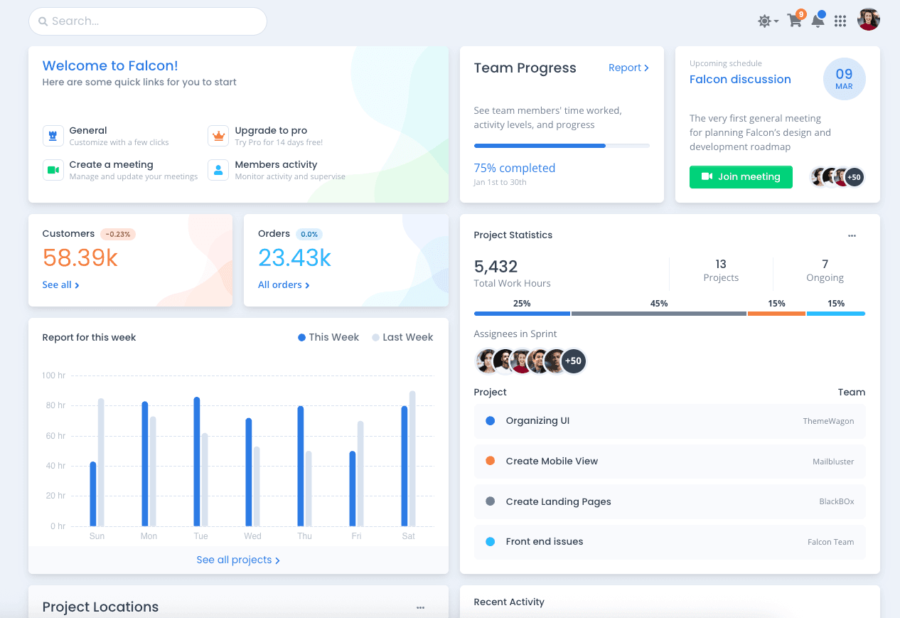 Custom Software Dashboard Preview